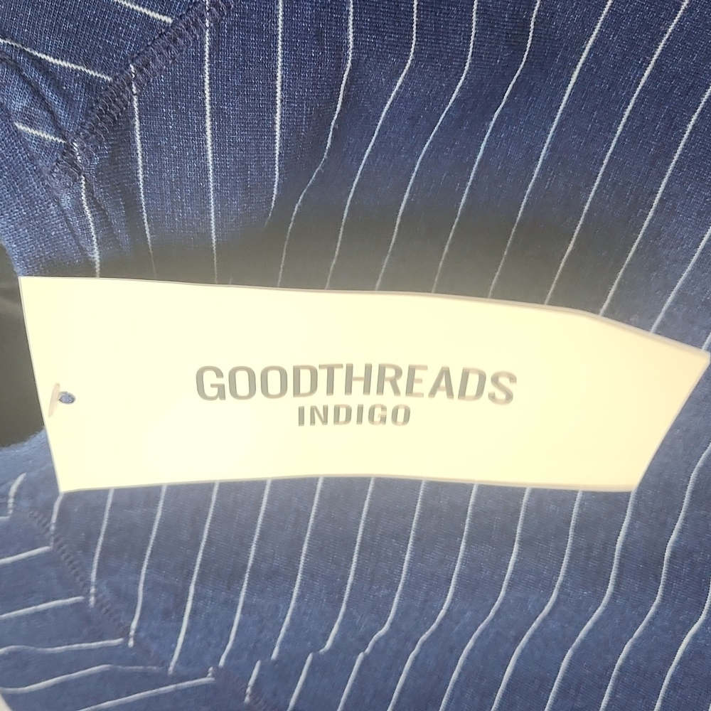 GoodThreads Striped Henley Tee - Picture 8 of 9